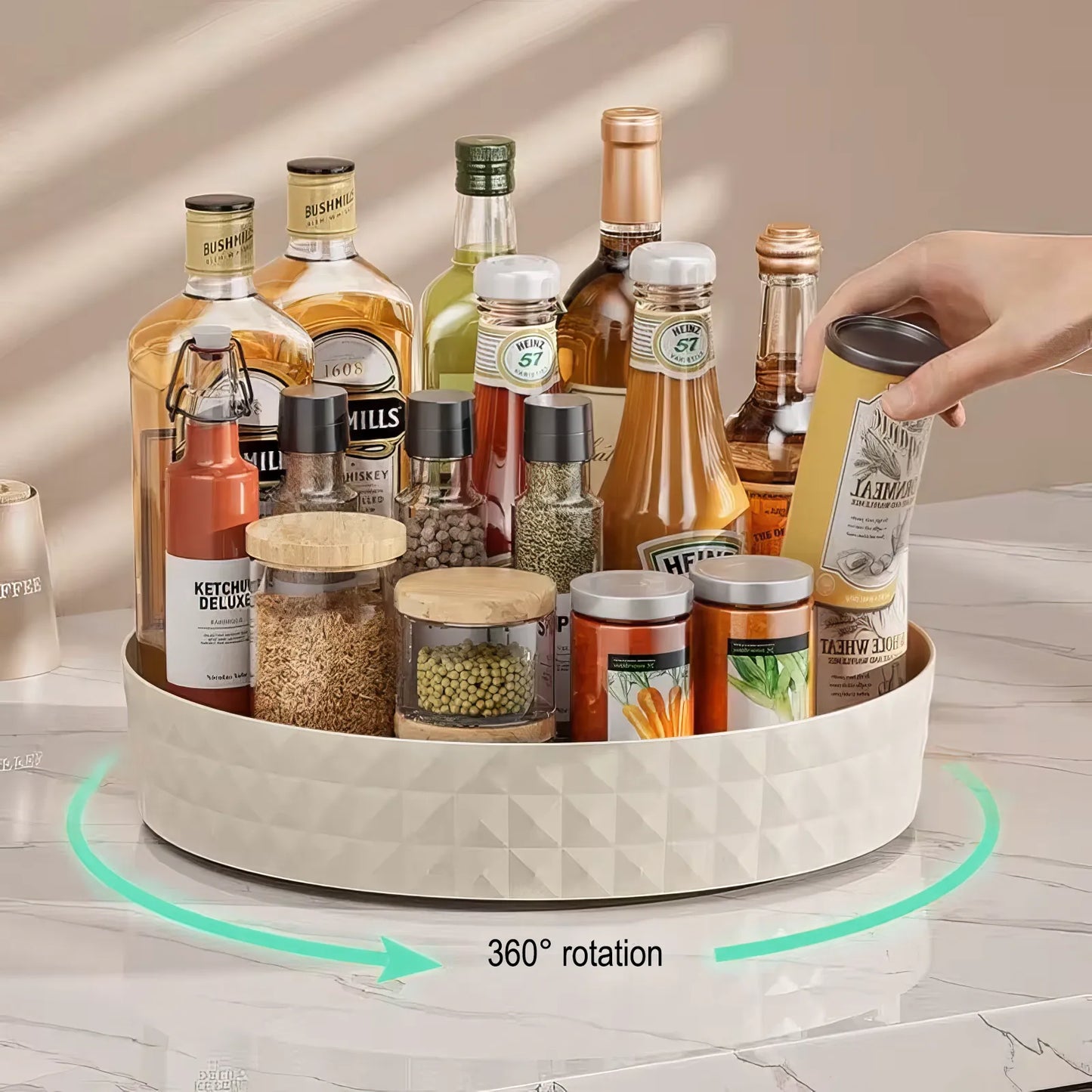 360 Rotating Seasoning Storage Rack