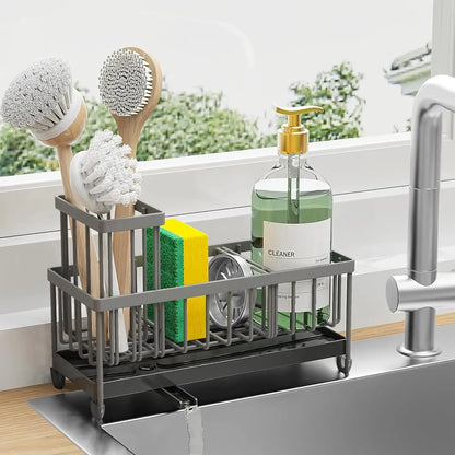 Sink Caddy with High Brush Holder