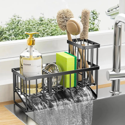 Sink Caddy with High Brush Holder